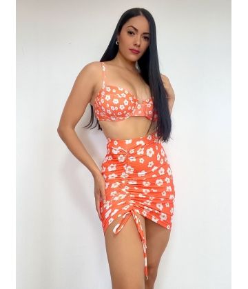Saia Franzida Tam Único - Ref.: SP2406 Coleção Primavera/Verão 2023 Club Mariposa Biquinis - 2