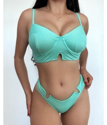 BIQUÍNI RETRÔ COM AROS - REF.: T2447 Biquínis Club Mariposa Biquinis - 1