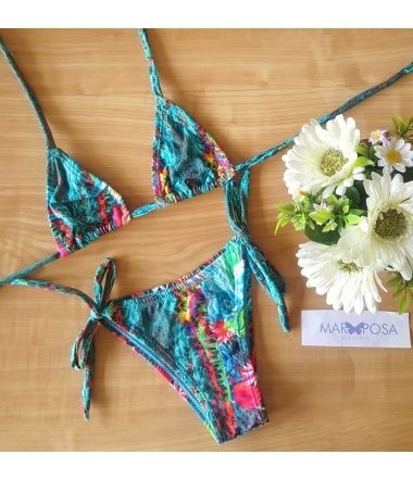 Biquíni Cortininha sem Bojo - Ref.: C936 Cortininha sem bojo Club Mariposa Biquinis - 2